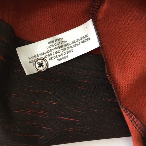 Big Sky Outfitters Brown Black Striped Polo Short - Picture 5 of 7